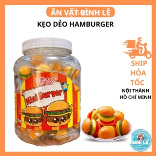 Kẹo dẻo Mini Hamburger Trolli hủ siêu to khổng lồ 40 viên/1 hộp - Ăn vặt Sài Gòn