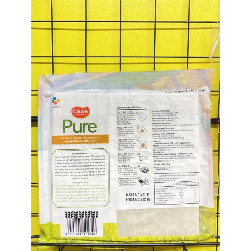 Bánh tráng chả giò 19cm Cầu Tre gói 280g | BigBuy360 - bigbuy360.vn