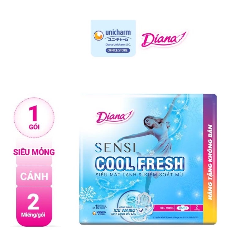 Băng vệ sinh Diana Sensi Cool Fresh siêu mỏng