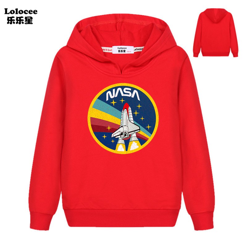 NASA Áo Hoodies Có Nón Dài Tay Thời Trang Nam