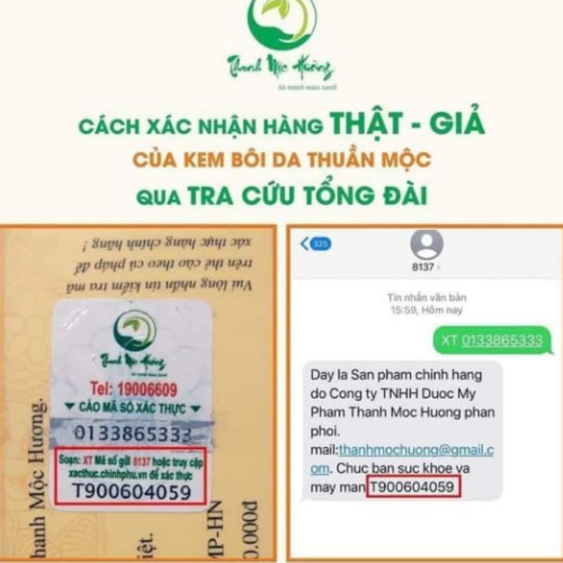 Liệu trình 2 tuýp kem bôi da Thuần Mộc giúp làm ẩm dưỡng mền da