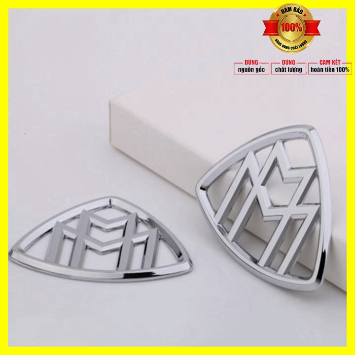 Logo biểu tượng sau xe Maybach G80706 bằng kim loại hợp kim mạ crom dán keo 3M