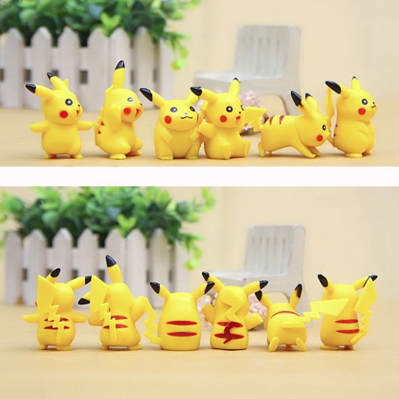 Bộ sưu tập 07 mô hình Pikachu đồ chơi Pokemon mini dễ thương (Mẫu 04) - New4all