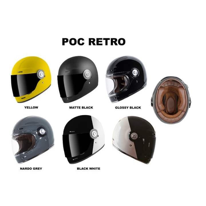 Nón fullface POC RETRO Đen