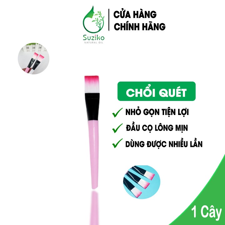 Cọ quét mặt nạ SUZIKO đầu sillicon mềm dẻo cao cấp 10g