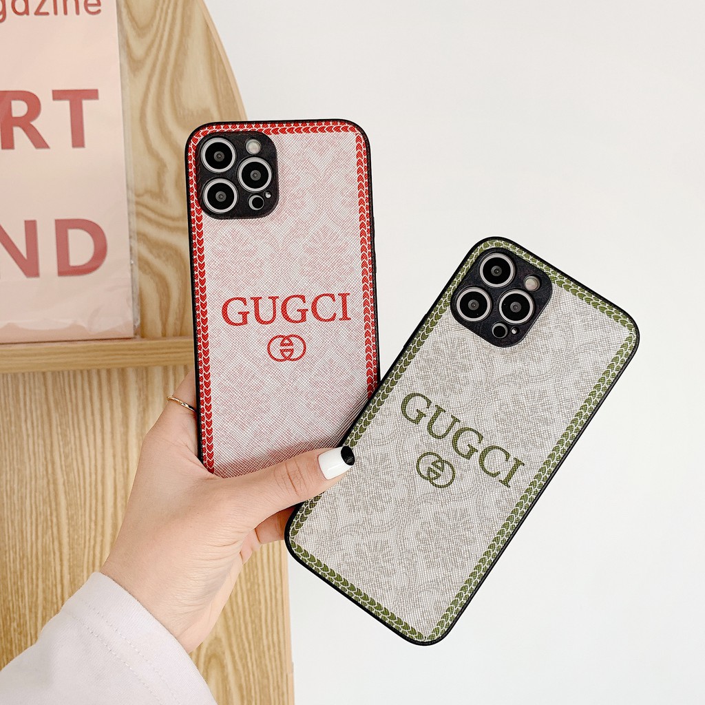 Ốp điện thoại IMD hình Gucci cho iPhone 7/8/se2 7plus/8plus x/xs xsmax 11 11pro 11promax 12 12mini 12pro 12promax