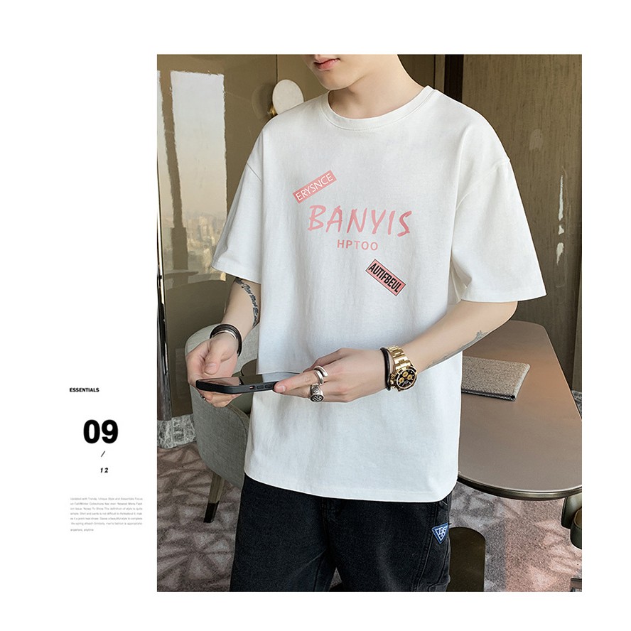 Áo Thun Unisex Nam Nữ BANYIS Áo thun in 3d phong cách Hàn Quốc | Toàn Phát Áo Thun | BigBuy360 - bigbuy360.vn