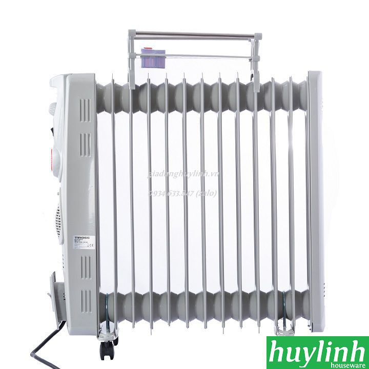 Máy sưởi dầu 13 thanh Tiross TS926 - Có hẹn giờ - Tặng giá phơi