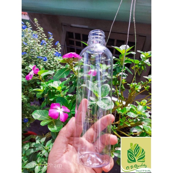 Chai nhựa pet tròn 500ml nắp đen fi30 | BigBuy360 - bigbuy360.vn