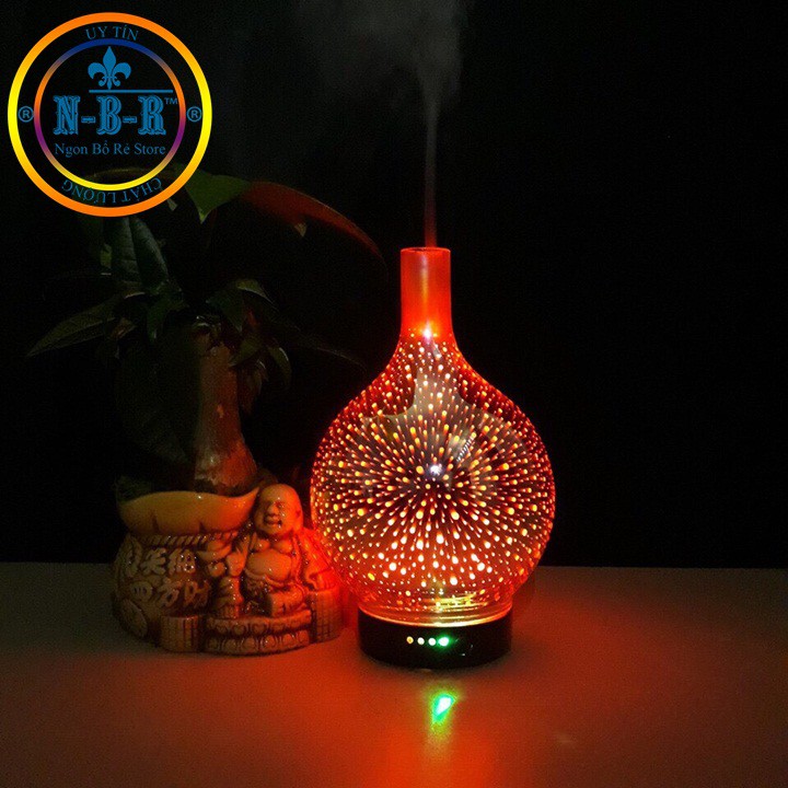 [Mã Giảm Giá] Máy Khuếch Tán Tinh Dầu 3D AROMA,Máy Phun Sương Tạo Độ Ẩm 3D Led Đổi Màu Hàng Cao Cấp Nhập Khẩu Chính Hãng