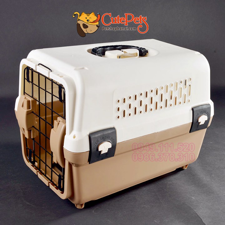 Lồng vận chuyển hàng không Size S 40x32x31cm dành cho thú cưng - Cutepets