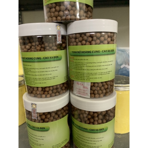 Viên trinh nữ hoàng cung cao xạ đen hộp 500g