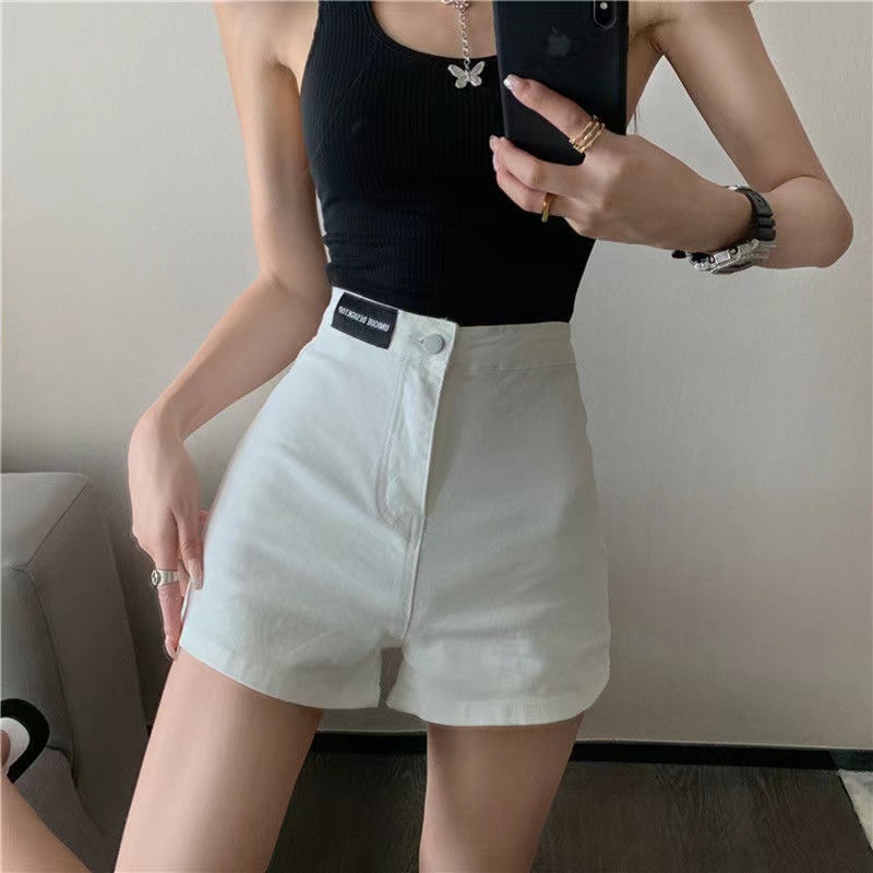 Quần Short Nữ Lưng Cao Ống Rộng Thời Trang Hàn Quốc