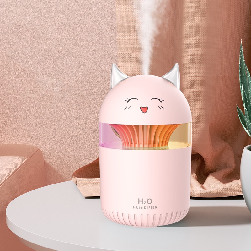 Máy phun sương tạo ẩm Fnelse hình ác quỷ để sử dụng tại nhà sạc USB 300ML
