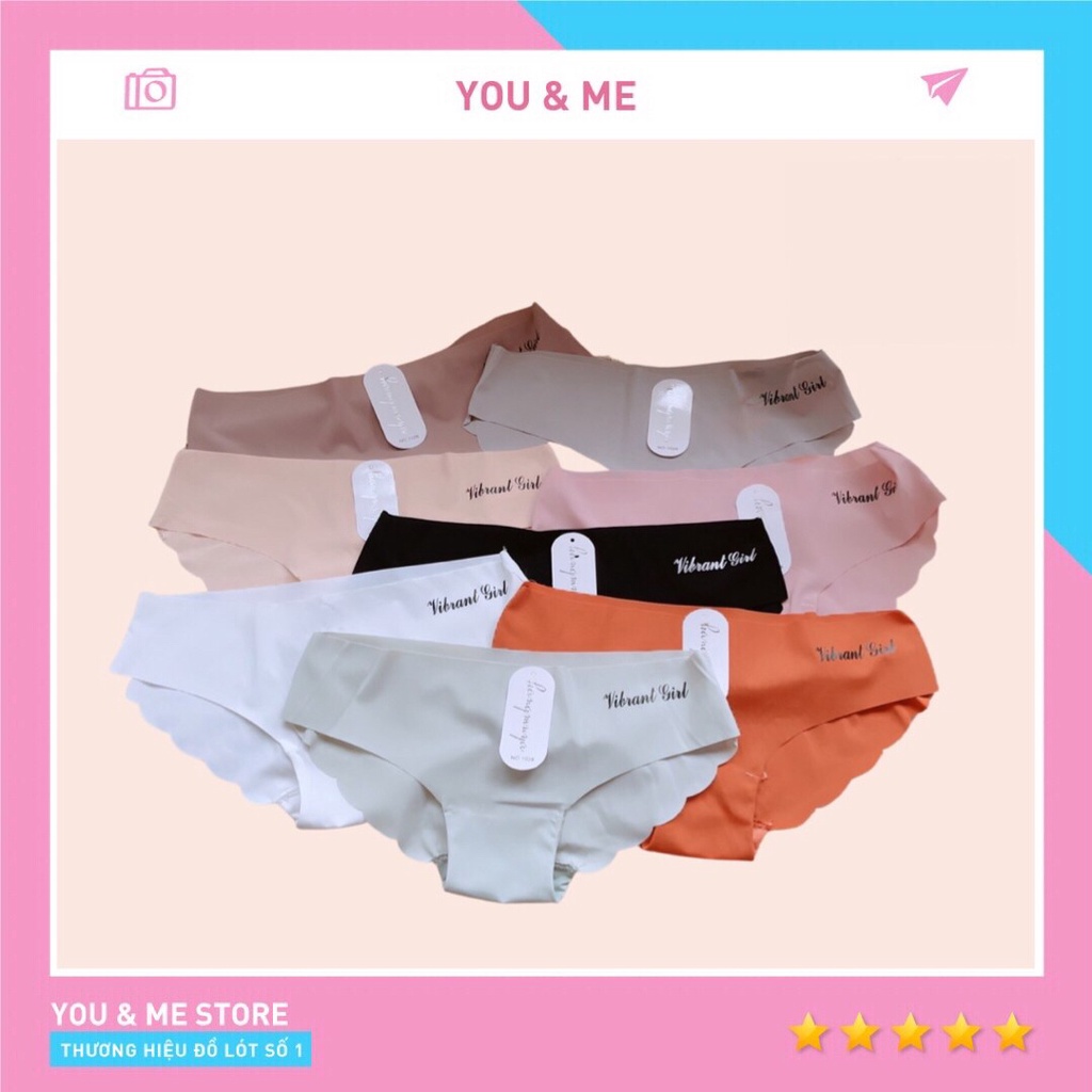 Quần Lót Su Gợn Sóng Không Viền May Cao Cấp Tôn Vòng 3 Vibranl Girl You&Me Store - 1028
