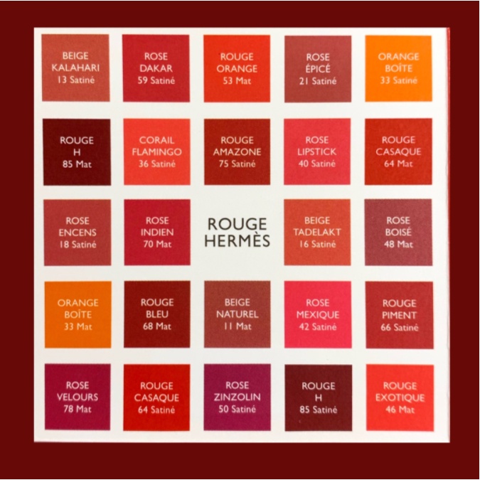 Bộ Năm Son Môi Hermes Mẫu Thử