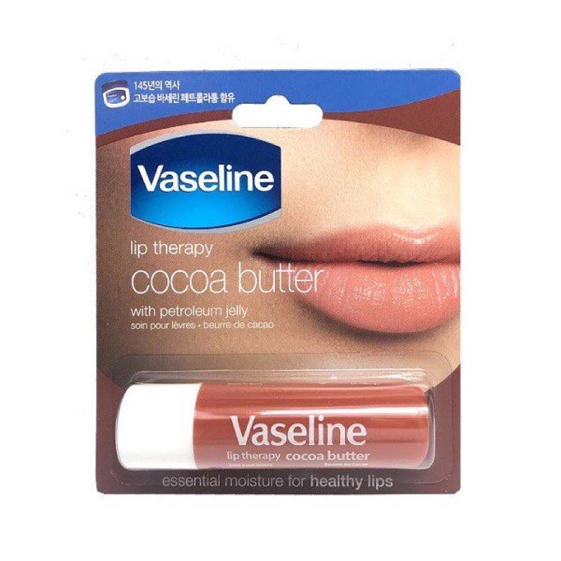 Sáp Dưỡng Môi Bơ & Ca Cao Dạng Thỏi Vaseline Lip Therapy Cocoa Butter (4.8g)