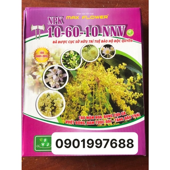 NPK 10-60-10 tạo mầm hoa,bung cựa gà,tăng đậu trái
