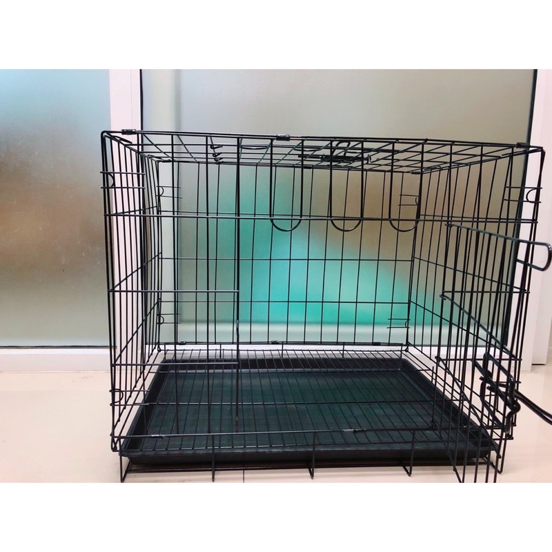 Lồng chó mèo, chuồng chó mèo tặng khay vệ sinh size M 60cm x 42cm