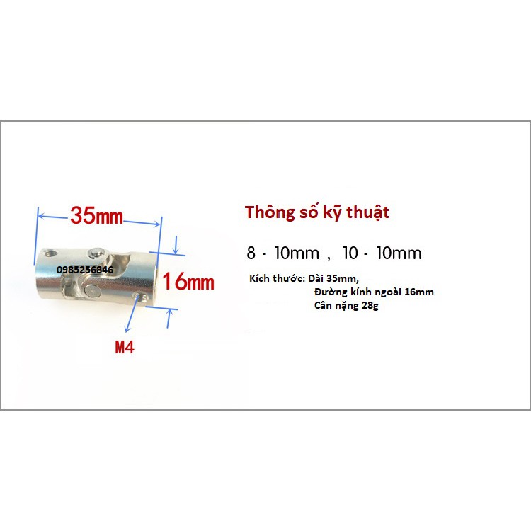 Trục các đăng  2 khớp đầy đủ mọi kích thước có kèm lục năng