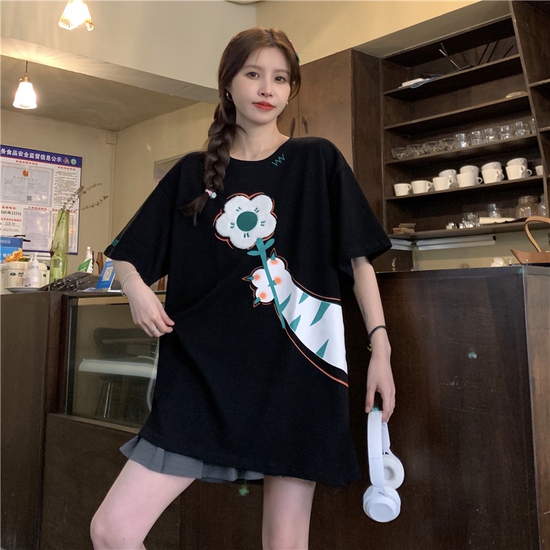 Áo Thun Ngắn Tay Dáng Rộng Thời Trang Dành Cho Nữ