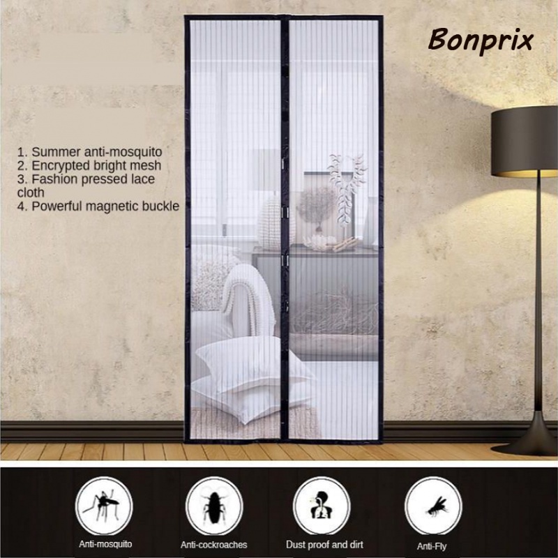 Hands-Free Magnetic Stripe Door Curtain Screen Mosquito-proof Yarn 80x210cm