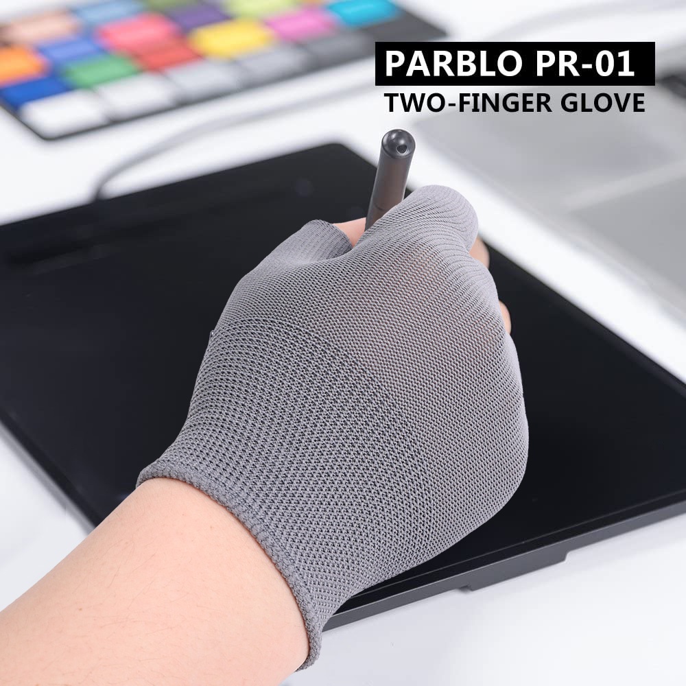 Găng Tay Hở Ngón Nylon Co Giãn Cao Chống Trượt Thoáng Khí Họa Tiết Chấm Bi Phù Hợp Cho Mùa Hè