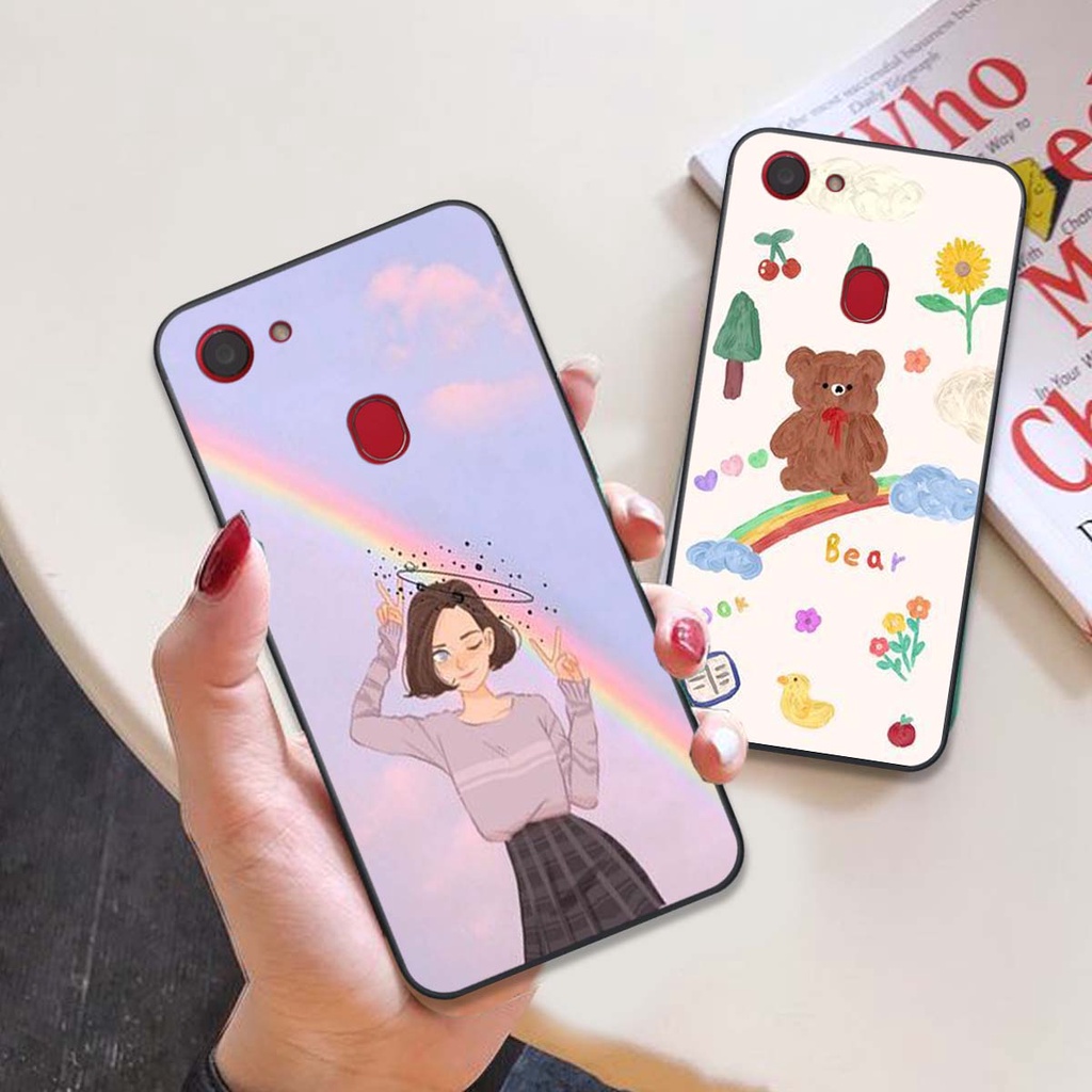 Ốp lưng OPPO F5 / F5 YOUTH / F7 in hình RAINBOW sặc sỡ màu sắc, gấu đáng yêu, cute