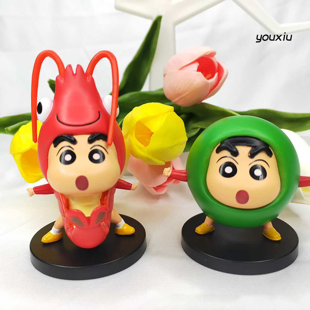 Set 6 Mô Hình Búp Bê Shin-chan Nhiều Màu Sắc Dùng Làm Quà Tặng