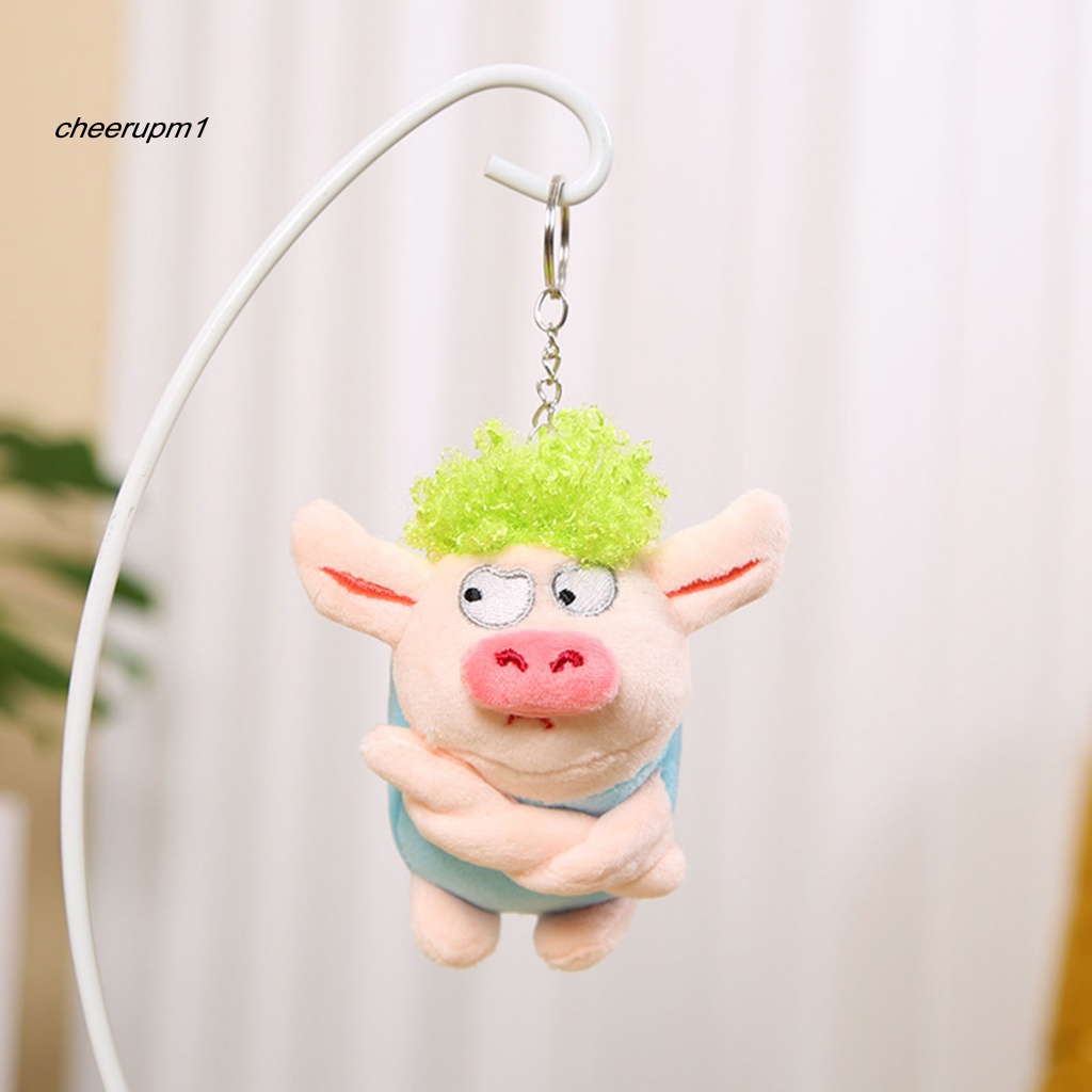 Móc Khóa Heo Nhồi Bông Màu Xanh Lá Dễ Thương