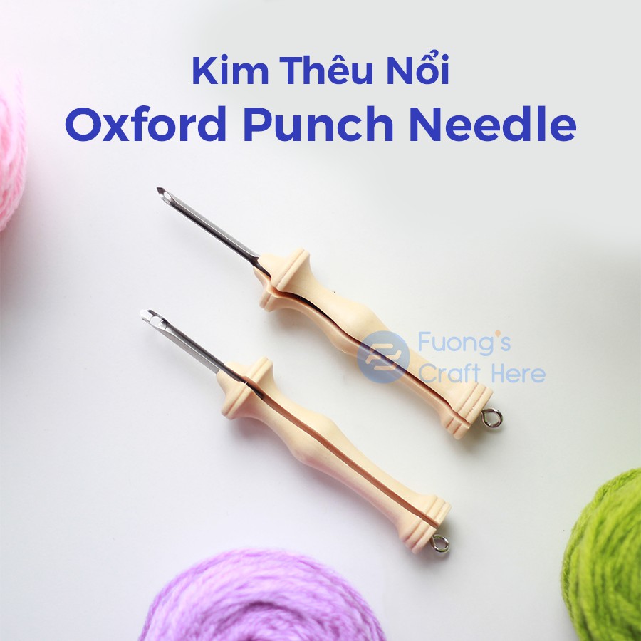 Kim Thêu Nổi Thêu Len Đặc Biệt, Oxford Punch Needle #10 Regular Dùng Len Cỡ Lớn Dành Cho Người Mới Bắt Đầu