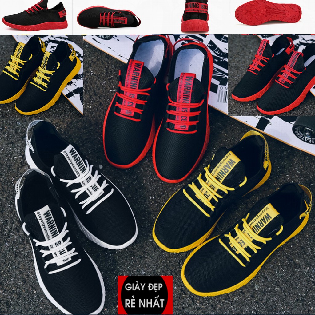 Giày thể thao nam, Giày sneaker nam thoáng khí Đế APB sườn chữ 2 màu mới