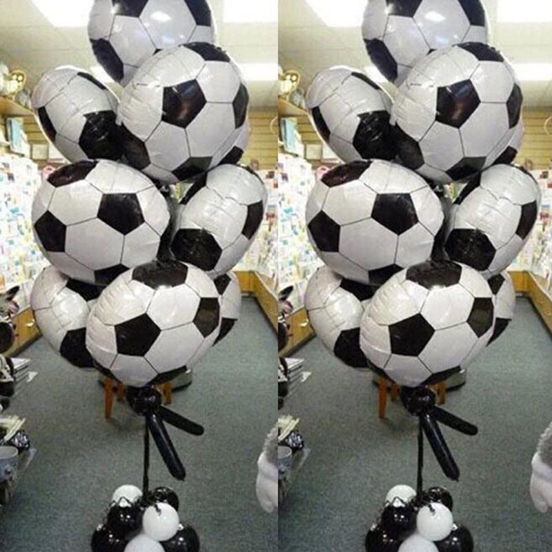 Bong Bóng Lá Nhôm 18 Inch Chủ Đề Bóng Đá Trang Trí Tiệc Sinh Nhật Cho Bé Trai