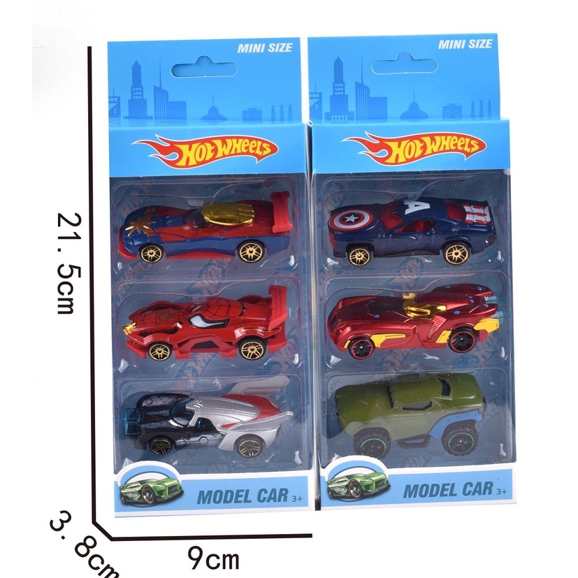 Hot Wheels Set 3 Xe Cảnh Sát Cứu Hỏa Đồ Chơi Bằng Hợp Kim Cho Bé Trai