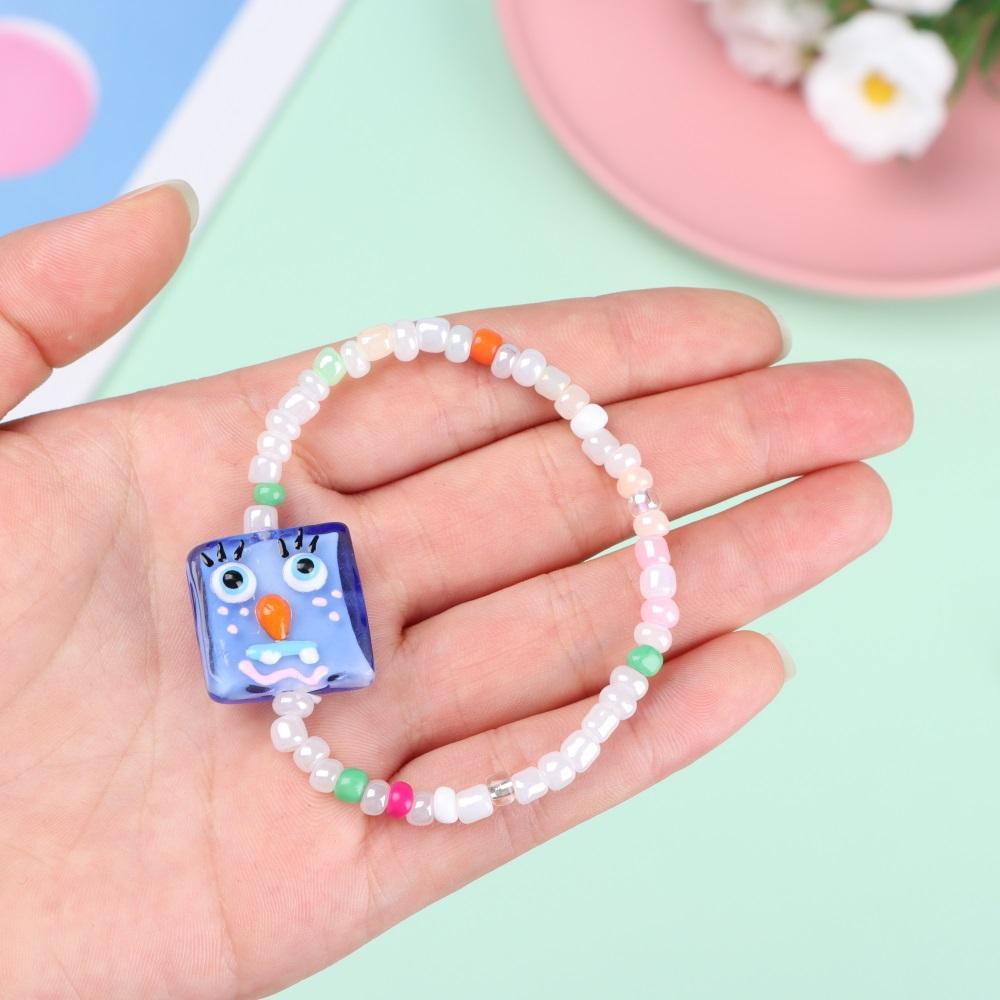 Vòng Tay Chuỗi Hạt Co Giãn Hình Động Vật Hoạt Hình Dễ Thương