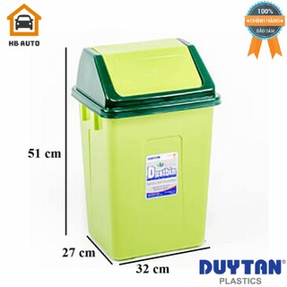 Thùng Rác nắp lật trung Duy Tân (32 x 27 x 51 cm) No.H127