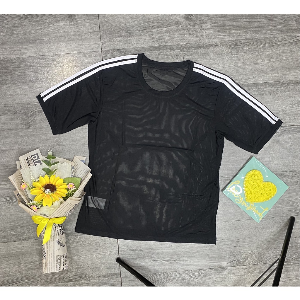 Áo lưới 3 sọc tập Gym yoga