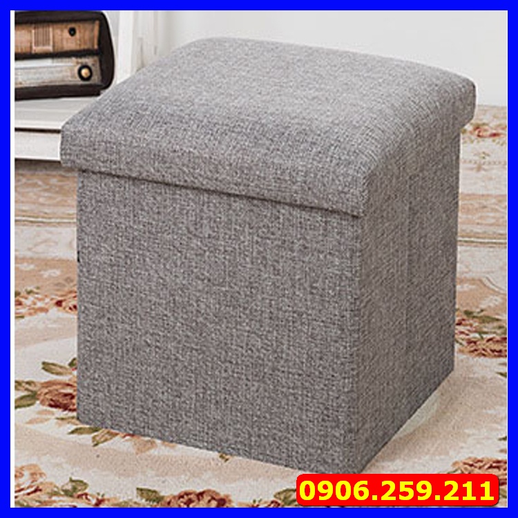 Ghế ngồi kiêm hộp đựng đồ đa năng - Tủ vải đựng đồ kiêm ghế ngồi tiện dụng