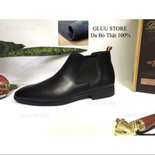 CHELSEA BOOT Da Bò 100% Cổ Lửng