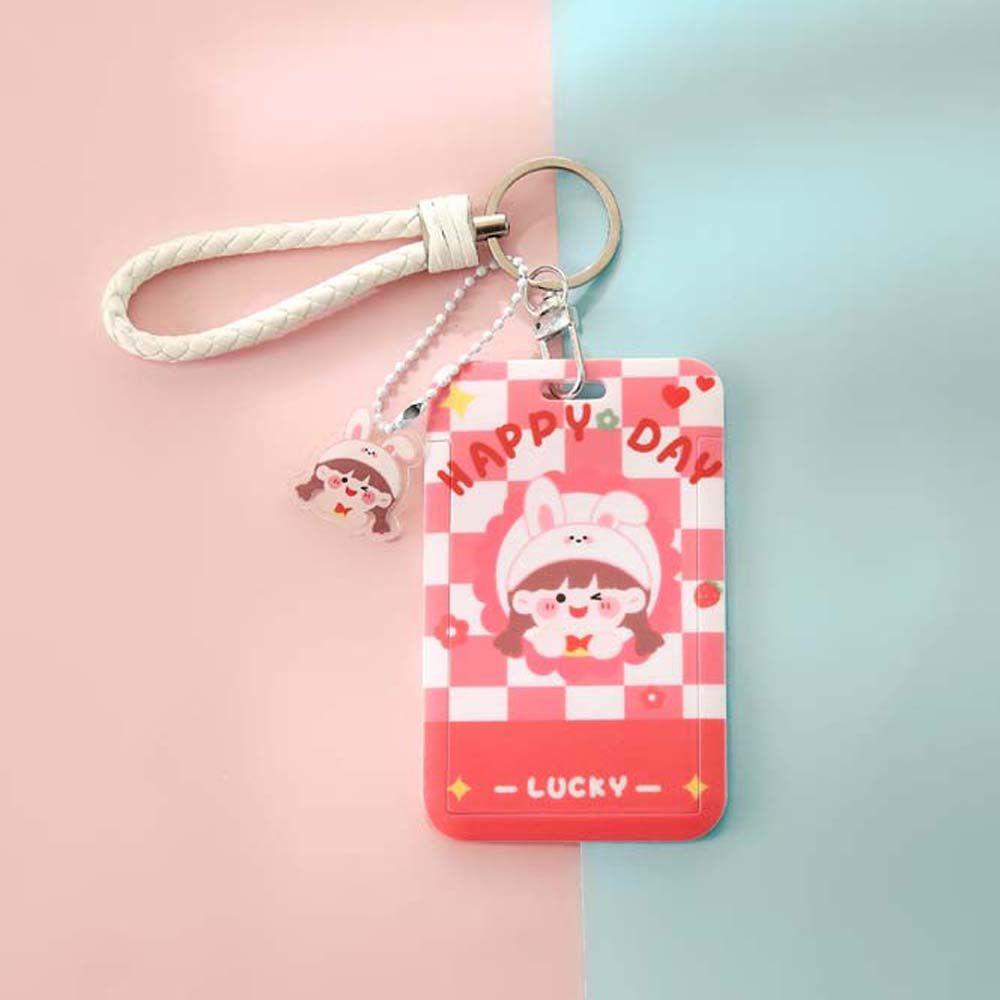 LANFY Dây Đeo Thẻ Ngân Hàng / Thẻ Tín Dụng / Xe Bus Kiểu Hoạt Hình Xinh Xắn