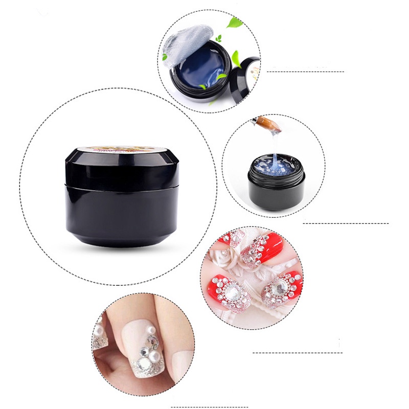 Gel đính đá, hộp 8ml keo dán móng siêu chắc, nhanh khô tiện dụng, phụ kiện nail salon