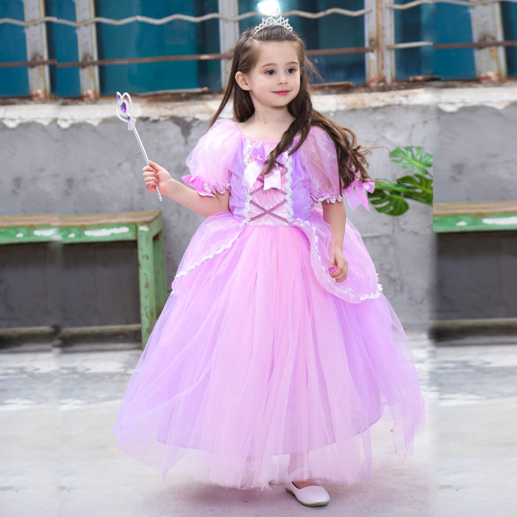 Girl Priness Dress Sofia Cosplay Fancy Party Halloween Costume Kids Holiday Xmas Clothes