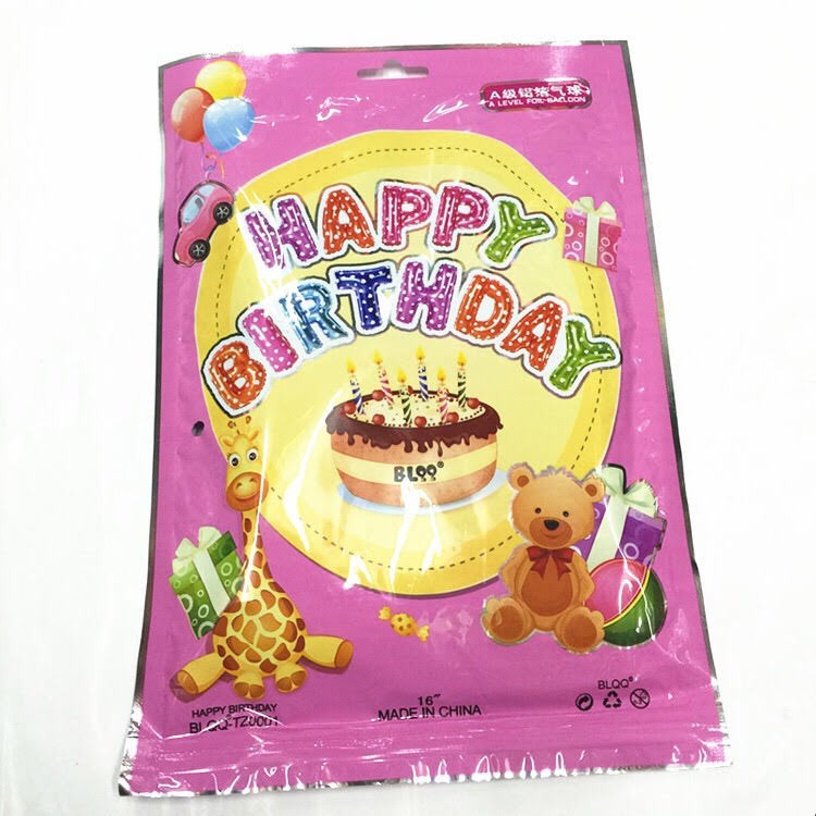 Bóng chữ Happy birthday trang trí sinh nhật