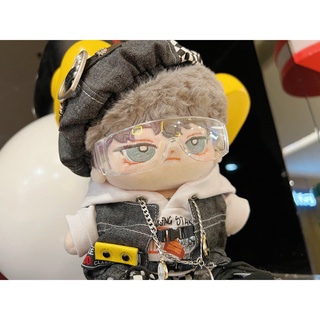 Bộ đồ Thiếu niên caro cho bé doll 15cm 20cm