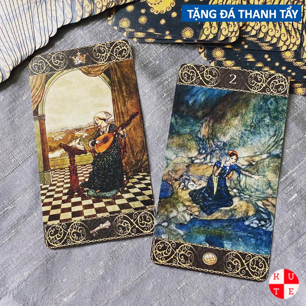 Bài Tarot Edmund Dulac 78 Lá Bài Tặng File Tiếng Anh Và Đá Thanh Tẩy B20