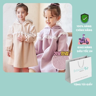 Váy hodie nỉ bông Bebezoo phối ren BEA4OP104