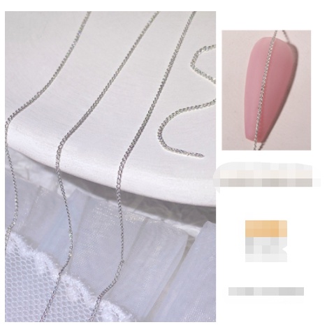 Mã dây xích vàng bạc nhiều kiểu trang trí nail mã mới