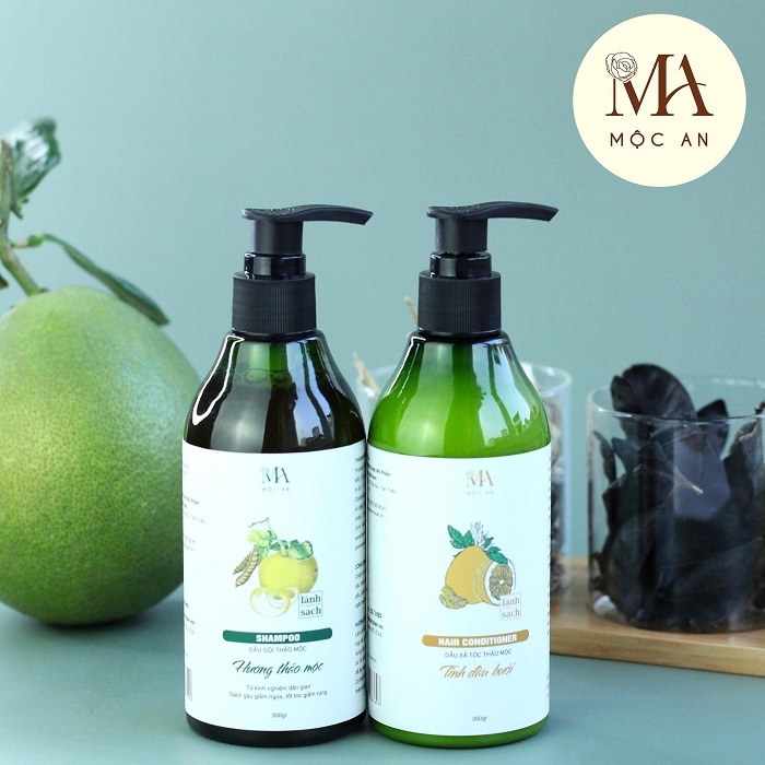 Dầu gội thảo mộc Mộc An giảm gãy rụng tóc, phục hồi và kích thích mọc tóc tự nhiên 300gr