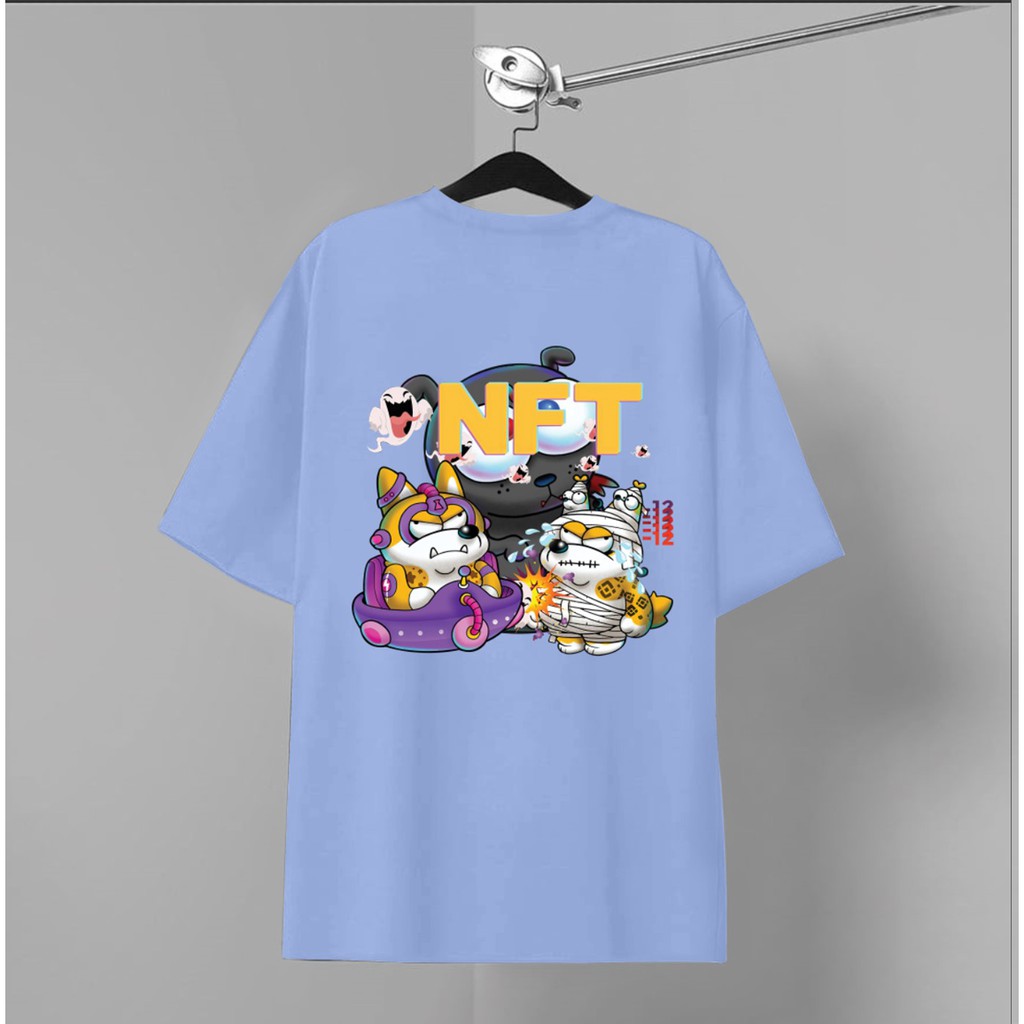 Áo thun tay lỡ nam nữ form rộng local brand GODO OUTFITS In RACA NFT chất liệu primeum cotton 100%