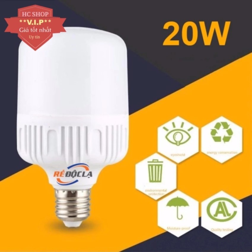 Bóng đèn Led trụ 20W Trắng